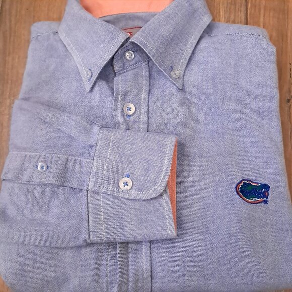 Florida Gators Shirt small Pennington & Bailes Long Sleeve Button up Down collar - Picture 1 of 8